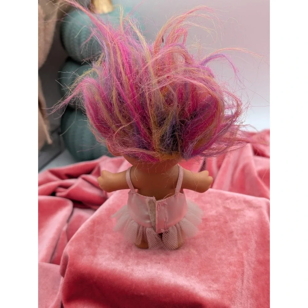 Troll Doll Pink Tutu Gem Earring 5